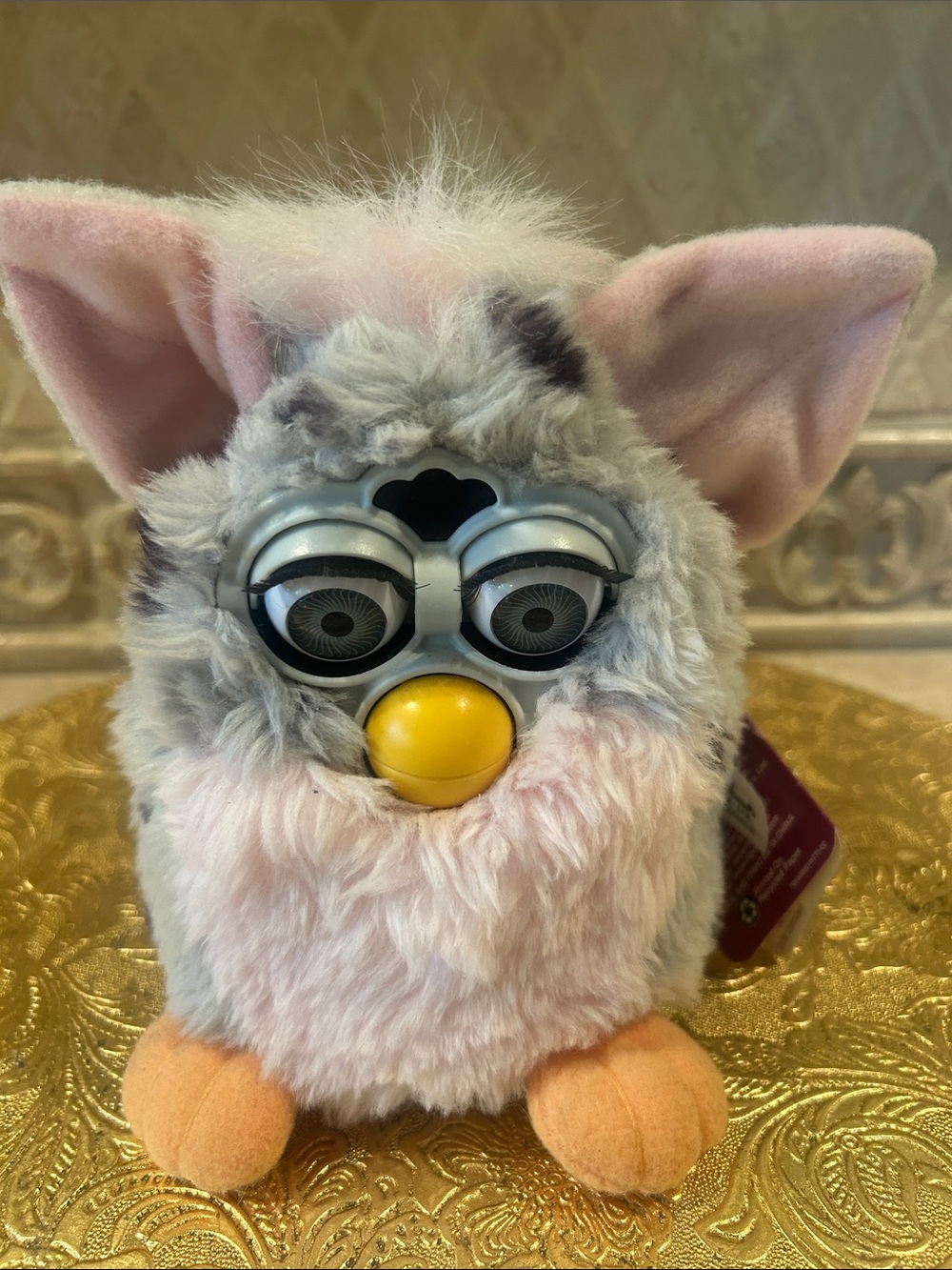 Vintage-Style Plush Interactive Furby Toy - Pink, Gray, White

New With Tags